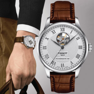 TISSOT天梭 LE LOCLE力洛克系列 開芯機械腕錶 39.3mm